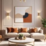L-Shaped Sofa, Velvet Port