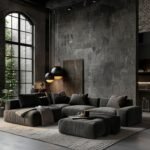Easy L-Shaped Linen Sofa