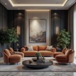 Sapphire Velvet Sofa Set