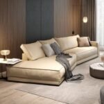 Graphic Leather Sofa - Image 4