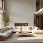 كنب حرف U فاندوم كتان