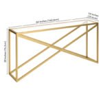 ⁦طاولة كونسول سطح زجاج وتصميم مودرن فاخر⁩ - الصورة ⁦6⁩