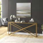 ⁦طاولة كونسول سطح زجاج وتصميم مودرن فاخر⁩ - الصورة ⁦5⁩