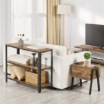 طاولة مدخل كونسول 3 أرفف وتصميم صناعي - Image 3