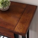 ⁦طاولة كونسول خلف الكنب درجين وتصميم شرائح جانبية⁩ - الصورة ⁦4⁩