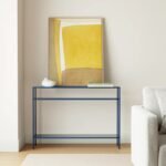 طاولة كونسول معدن بالكامل 3 أرفف وتصميم صناعي
